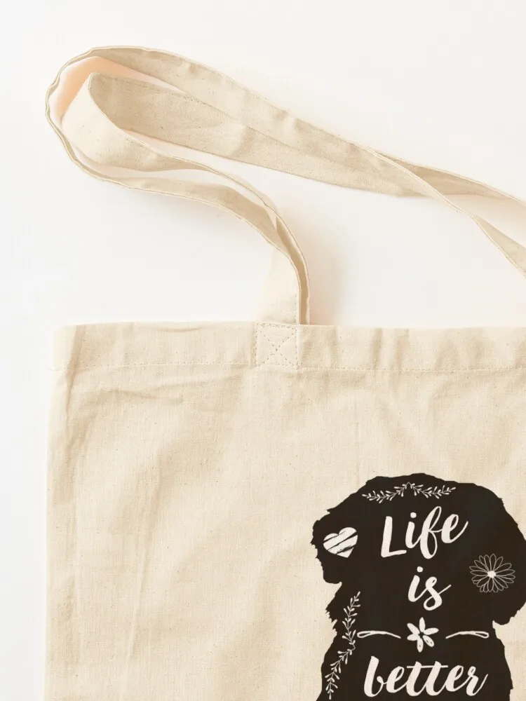 الحياة أفضل مع Borador to Love Tote Bag حقائب نسائية حقيبة قماش حمل حقيبة أكياس عربة التسوق للرجال #3