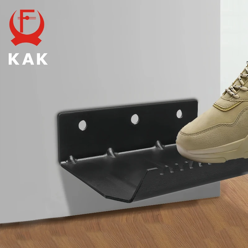 KAK Foot Operated Door Handles Hands Free Door Opener Metal Washroom Door Pull No Touch Avoid Contact Foot Pedal Handle Hardware