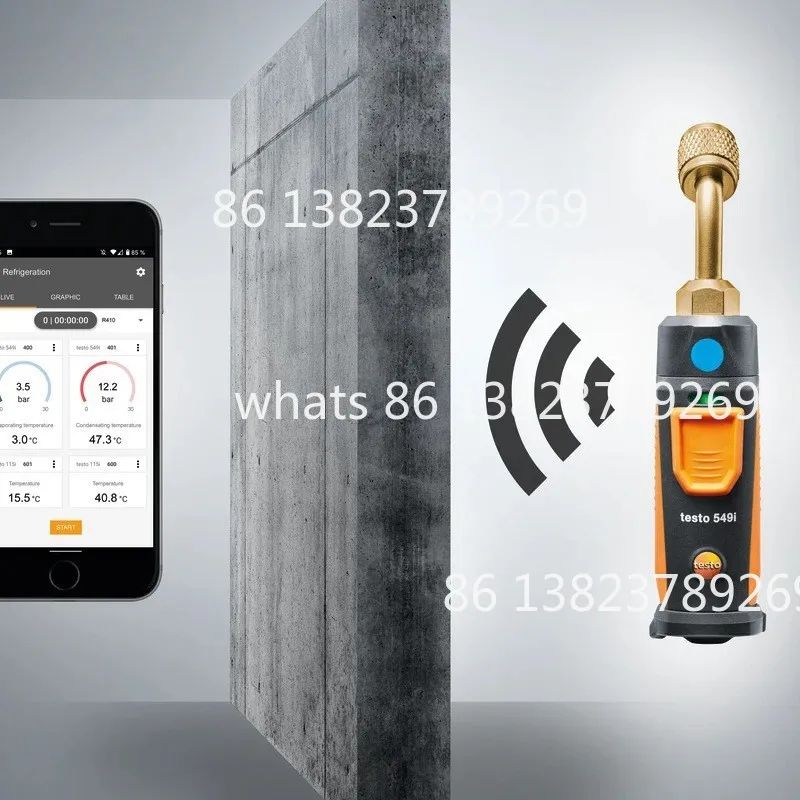 New Type wireless Range Up To 100m Testo 549i High Pressure Gauge 0560 2549 02 Operated Via Smartphone