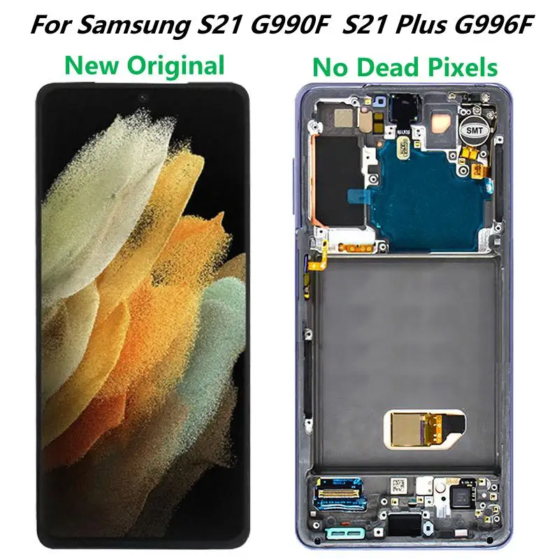 

For Samsung S21 Plus SM- G9960 G996F LCD Display With Frame AMOLED S21 SM-G990 G991F/DS LCD Display Touch Screen Digitizer Repai