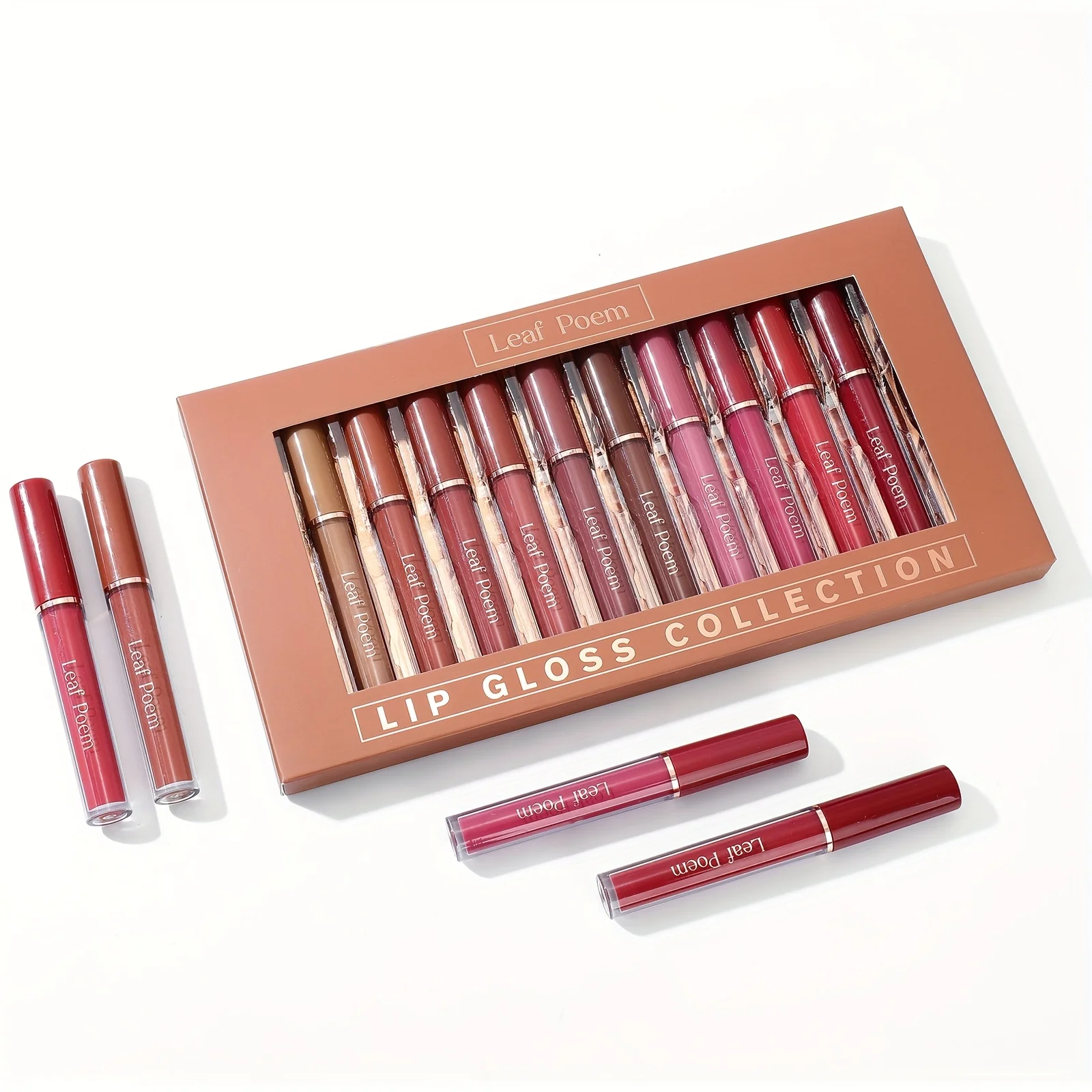 12-piece lip color set - highly pigmented, waterproof, moisturizing, perfect gift for the holidays