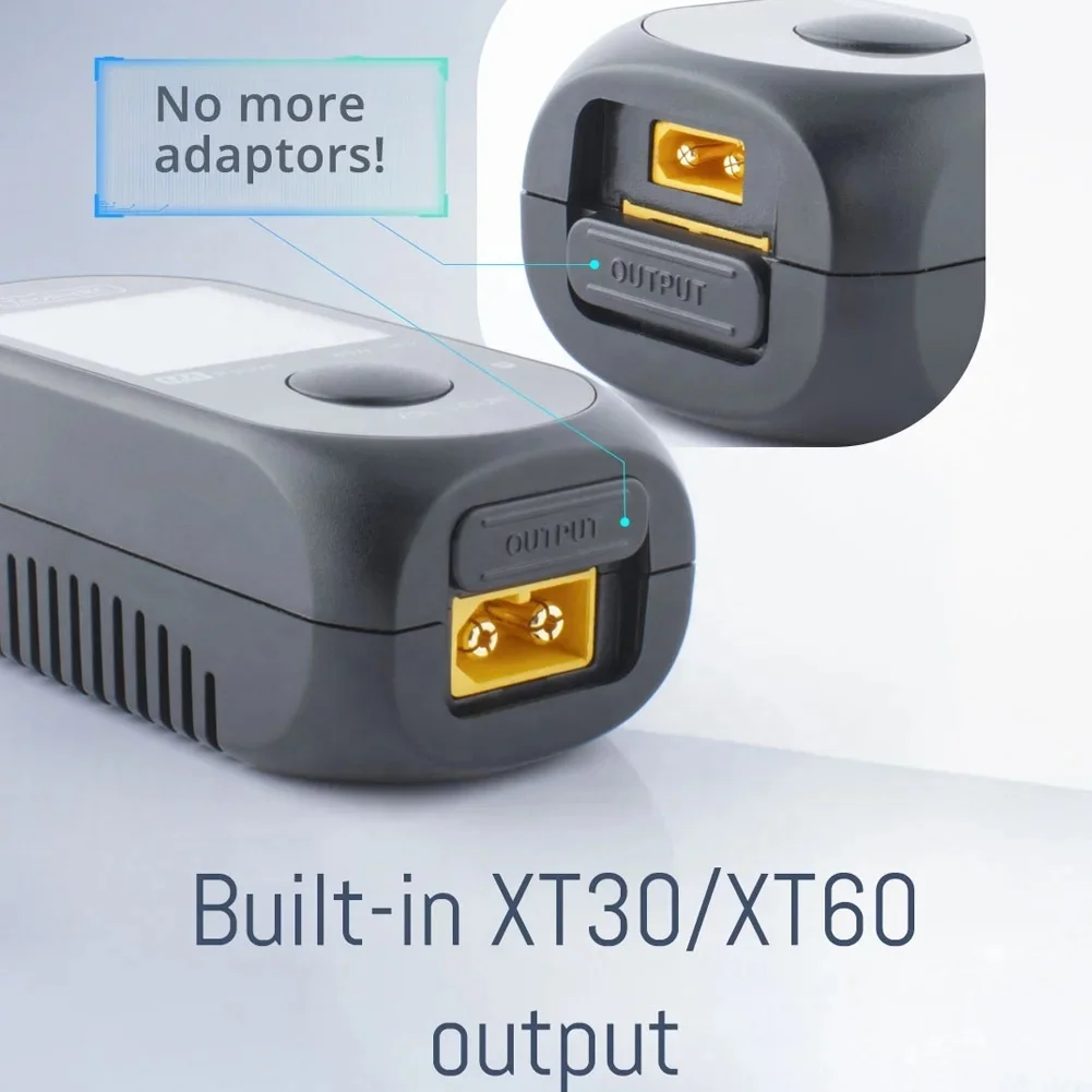 ToolkitRC M4 Pocket Smart 80W 5A Mini Charger DC Built-in USB-C XT60 Output for 1-4S Lipo LiFe Batteries Compact RC Parts Accs