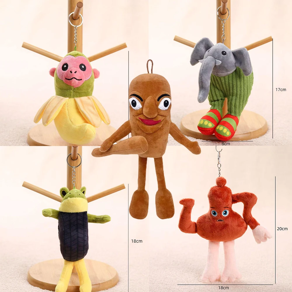 Clearance Sale Italian Brainrot Tung Tung Tung Sahur Keychain Plush Toys Tralalero Tralala Shark Plush Soft Stuffed Doll Gift