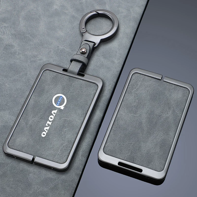 Skórzane etui na klucze samochodowe Smart NFC Card Pokrowiec na klucze Torba na klucze do Volvo EM90 EX30 2024 Polestar Akcesoria do ochrony kluczy — zdjęcie 7