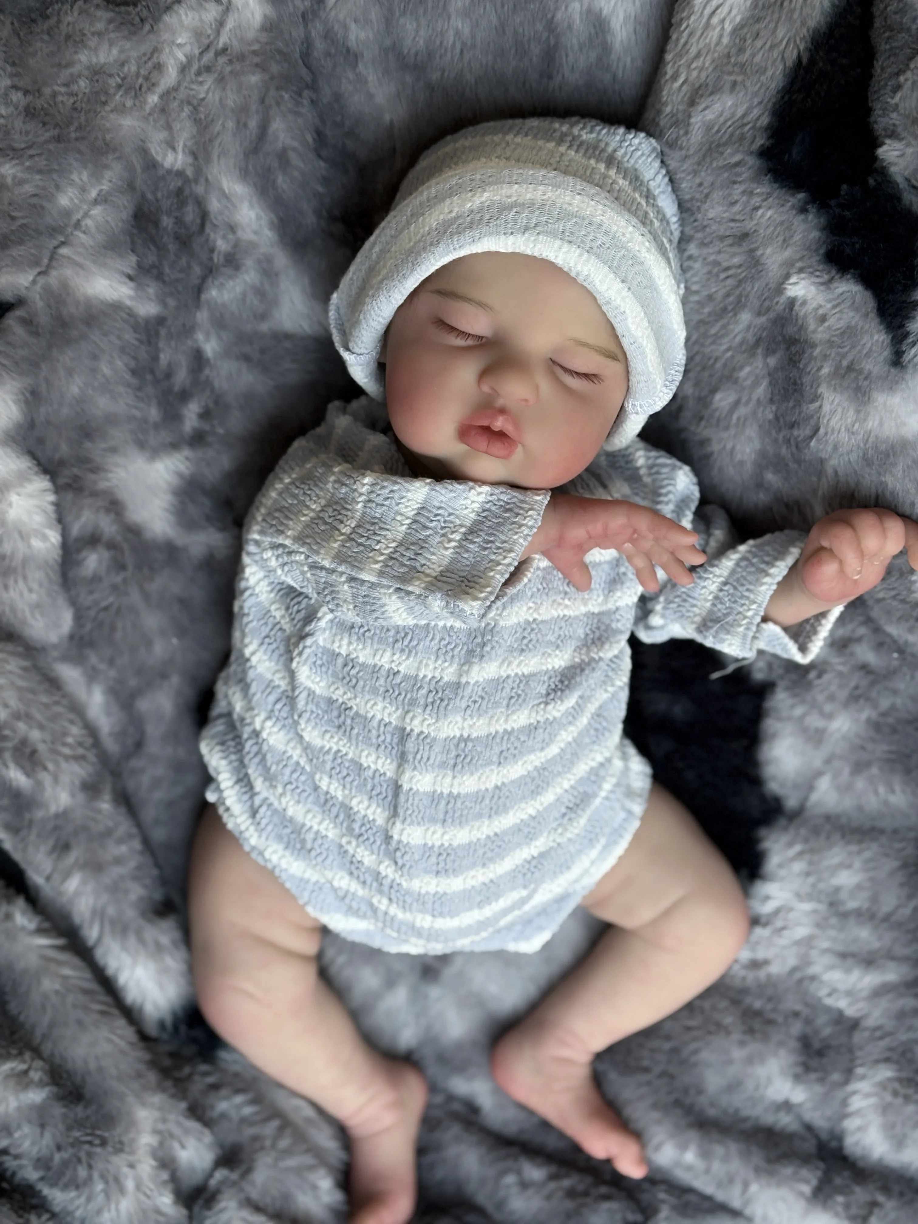 DLS Customized Limited Supply 45cm Reborn Baby Teddy With/without Hair Already Finished Doll Real Photos