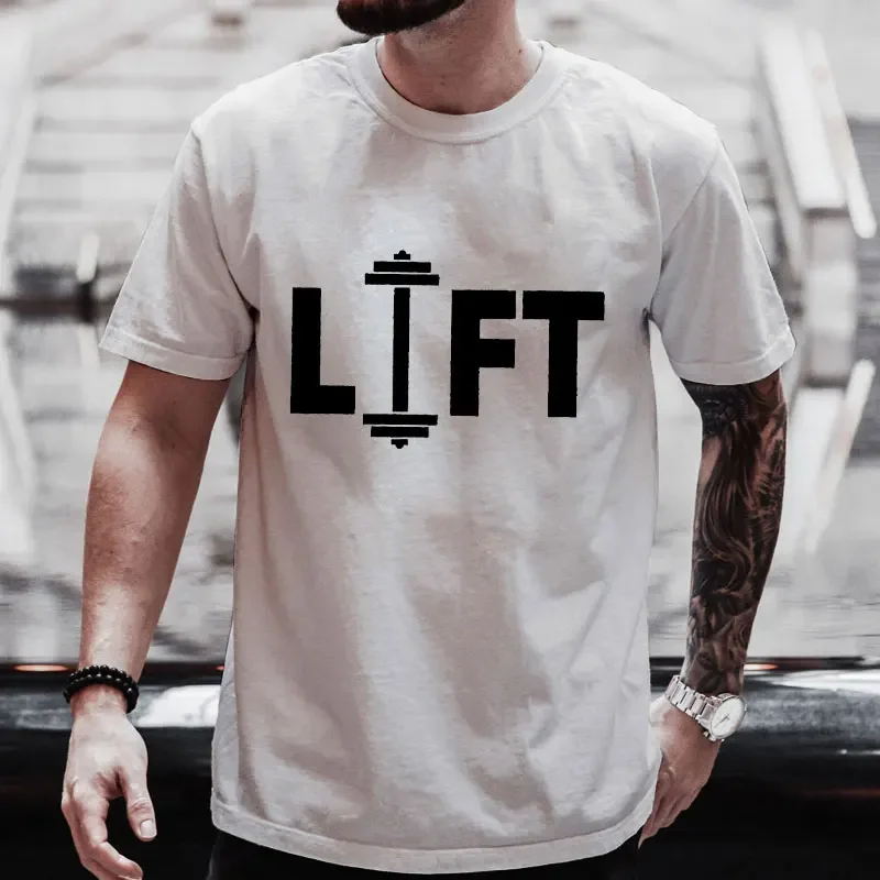 

Gym Tshirts for Men Clothing Workout Weightlifting T-shirts Gym Motivation Clothes Funny Fitness Clothes Men's Tee Shirts Homme