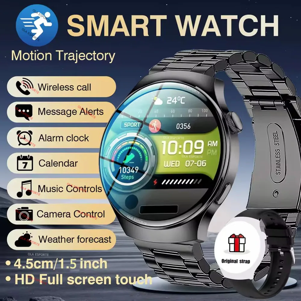 

2026 Smart Watch 1.5'' Touch Screen Smartwatches Men Answer/Make Call Sport Modes Fitness Tracker Watch Life Waterproof Activity