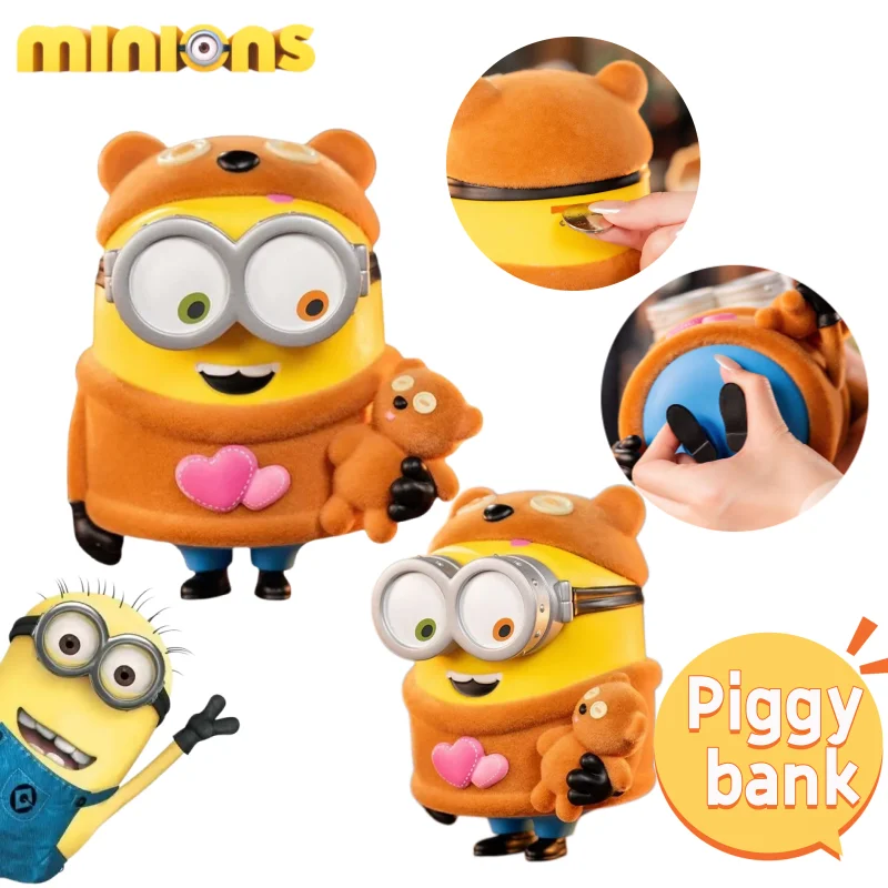 

Копилка-фигурка Боба из мультфильма «Гадкий я» (Minions Bob), аниме-персонаж, милая настольная декорация, подарок на день рождения