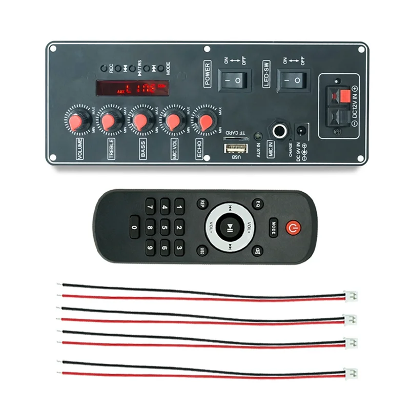 لوحة فك تشفير JABS-MP3 مع مقبض تعديل ثلاثي وباس يدعم وحدة استقبال الصوت MP3/WMA/WAV/Flac/Ape سهلة التشغيل