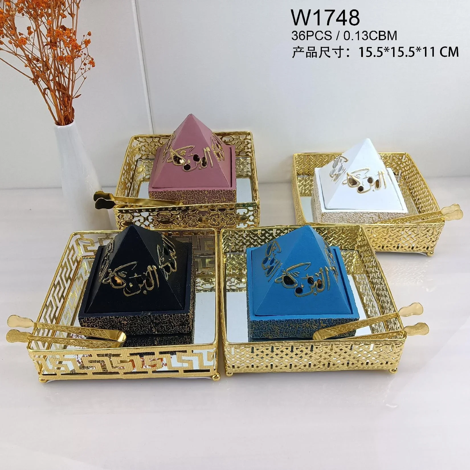 -New Creative Foreign Trade Resin Incense Burner Set Indoor Decoration Incense Burner