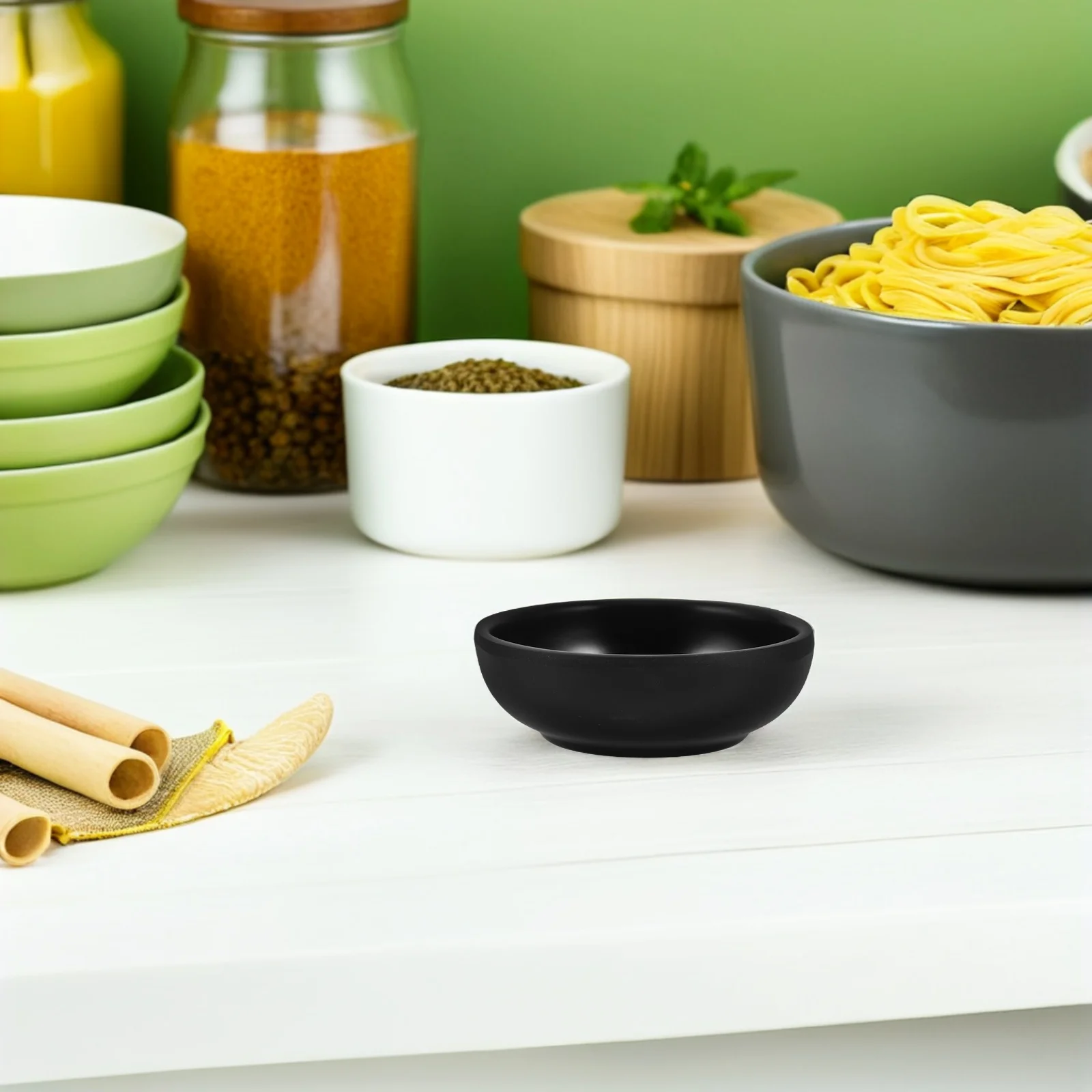 

12pcs Melamine Condiment Dishes Small Square Dipping Sauce Bowls For Soy Sauce Sushi Bbq Party Serving Dish Seasoning Plate