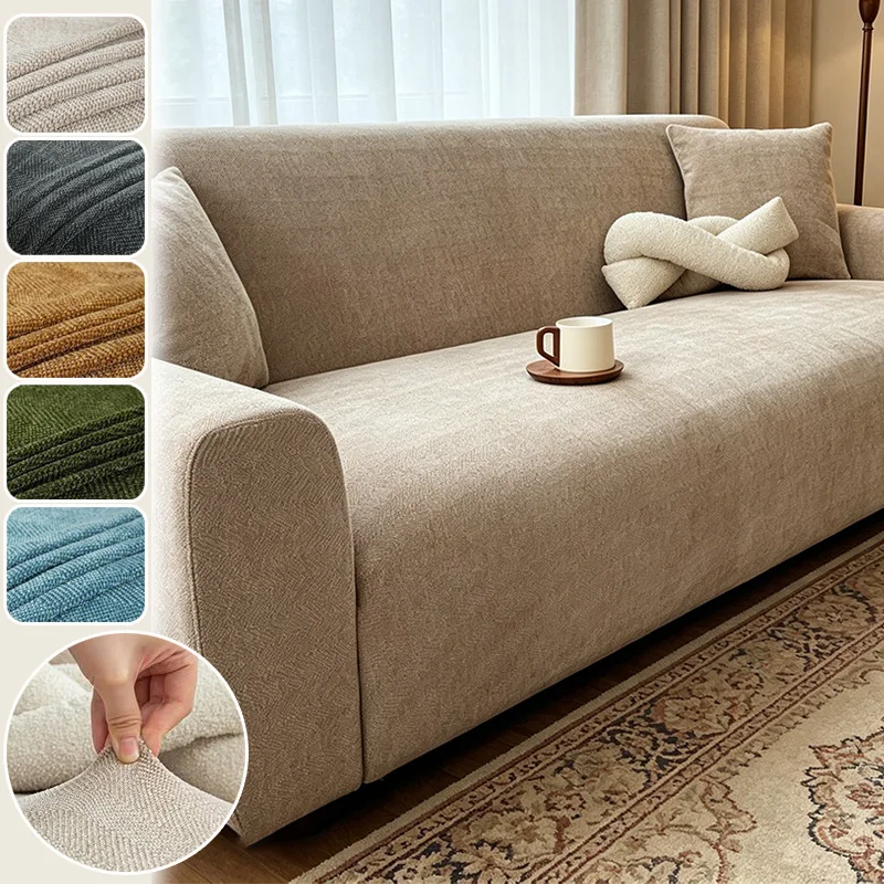 

1/2/3/4 Seater Home Jacquard Elastic Sofa Cover Pet-friendly Universal Integrated Sofa Protector All-season Покрывало На Диван