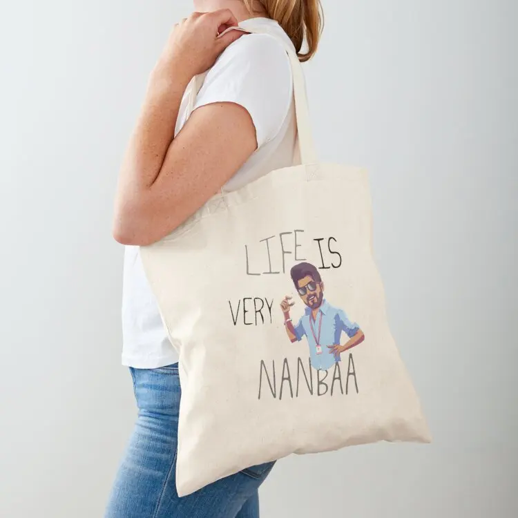 Life is very short nanba Master thalapathy vijay Tote Bag