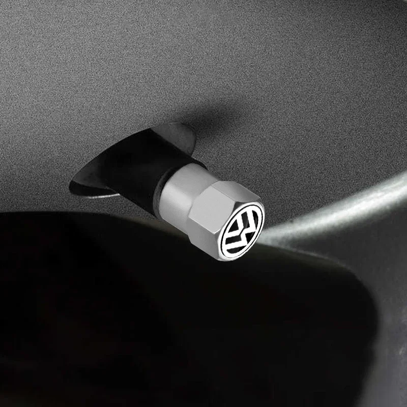 4 Stück Auto-Reifenventilkappen Staubschutz Auto-Emblem Zubehör für VW CC Polo 6R Golf 4 5 6 7 MK7 MK4 MK6 Passat B6 B8 T4 T5 Tiguan – Detail 21