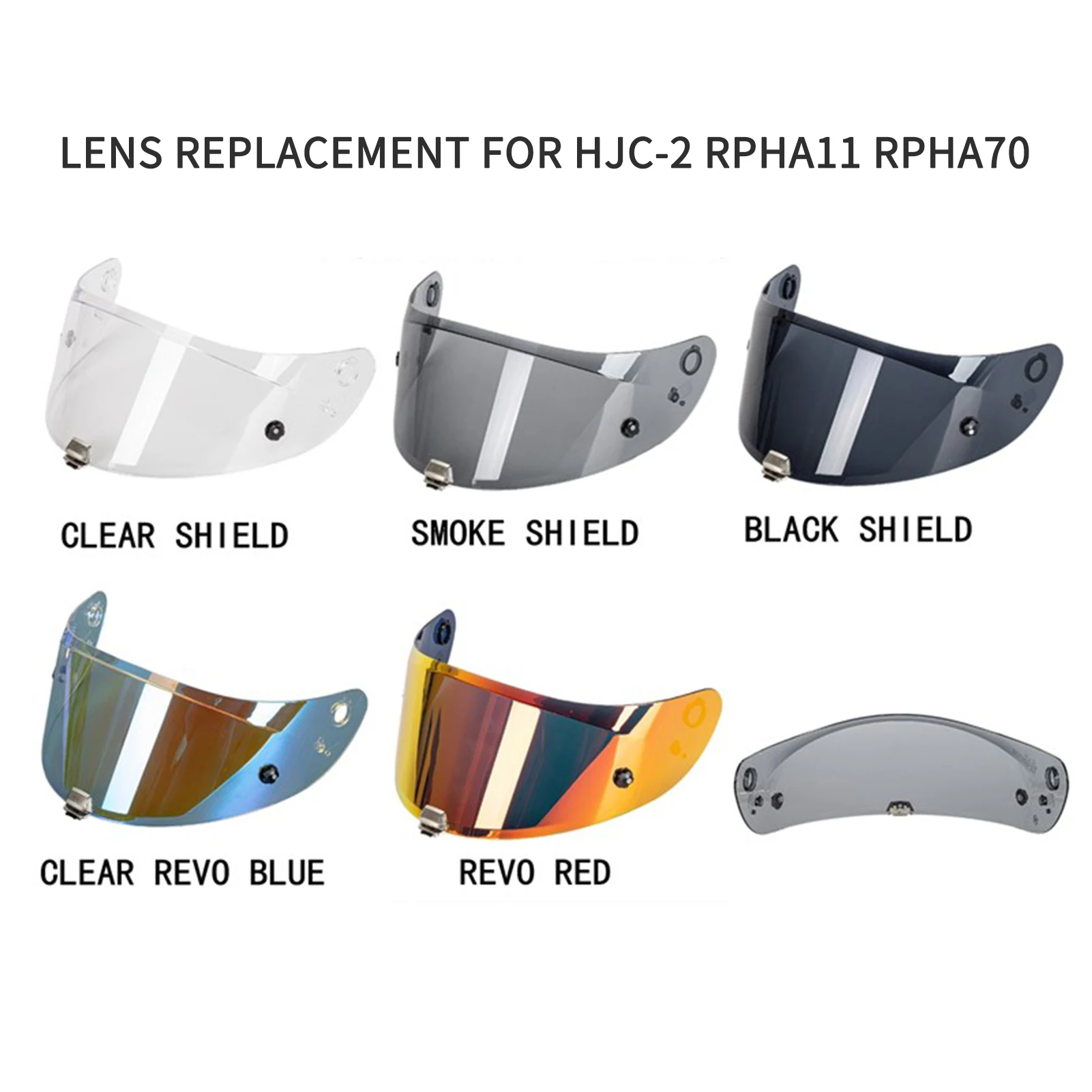 Motorcycle Helmet Visor Wind Helmet Lens Replacement for HJC-2 RPHA11 RPHA70 Helmet