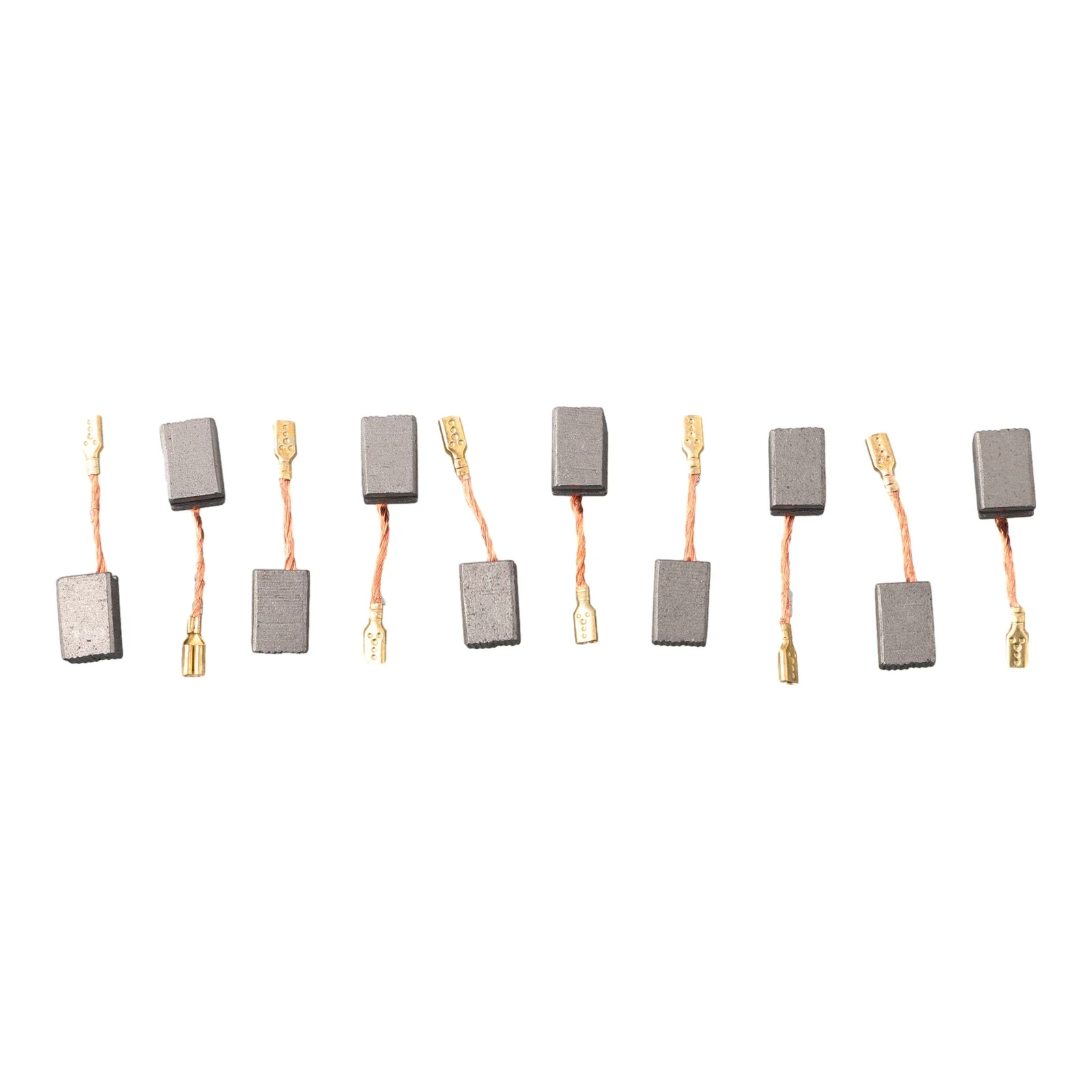 10pcs Carbon Brushes For Electric Motor Repair 14 X 9 X 6mm Suitable For Circular Saws Motorcycles And Various Power Tools