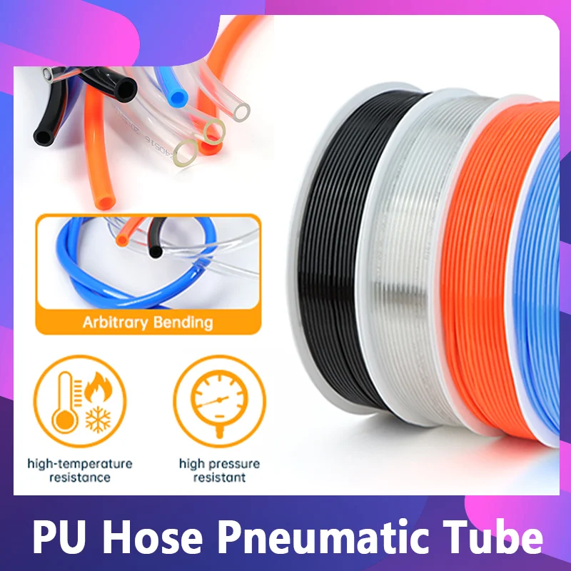 

4mm 6mm 8mm 10mm 12mm 14mm 16mm for Compressor Polyurethane Tubin Air Hoses 2~10m PU Hose Pneumatic Tube Pipe Pipes & Fittings