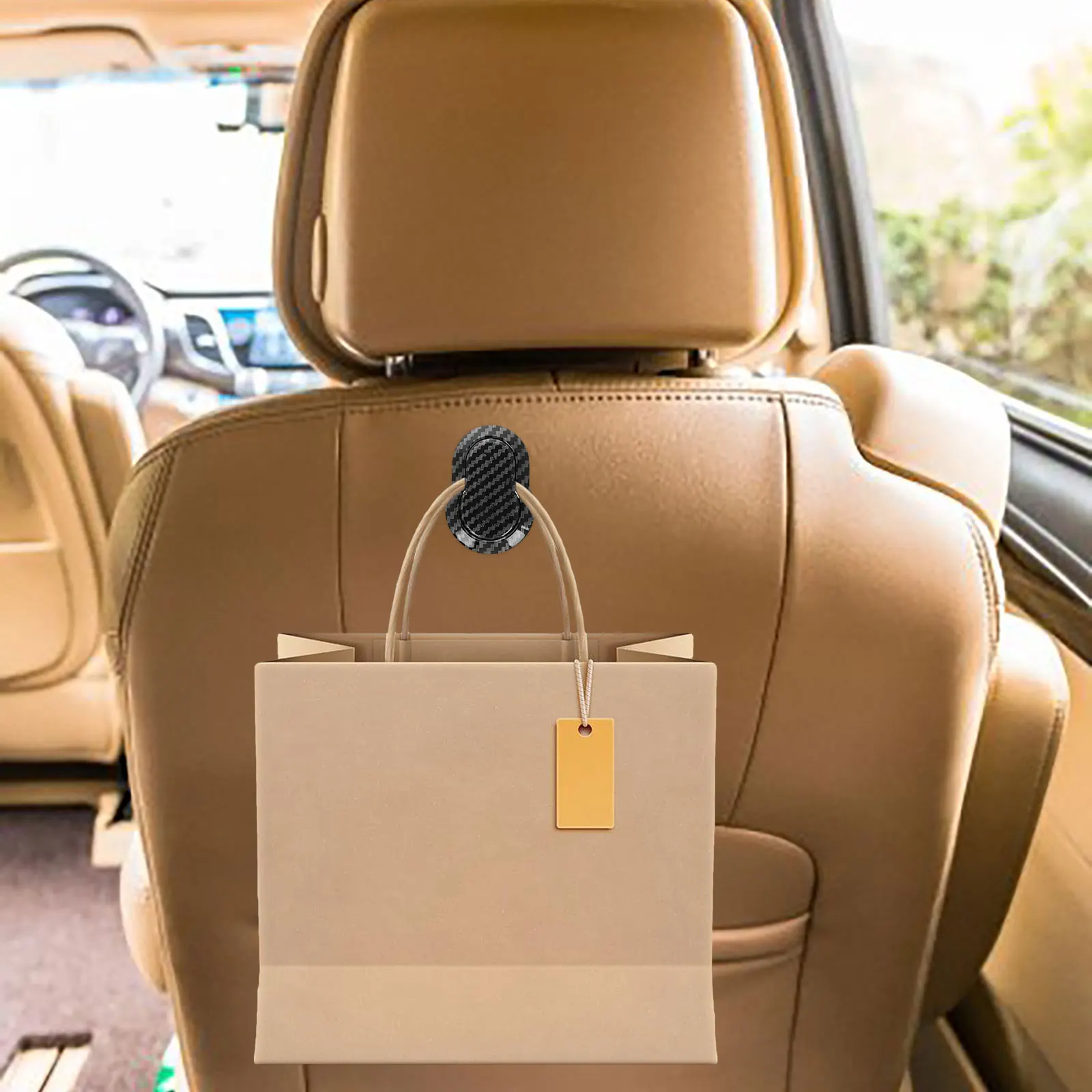 

Gourd-Shaped Hook Car Mini Hook Multifunctional Creative Hidden ABS Material Organizer for Purses Bags Keys Home Office