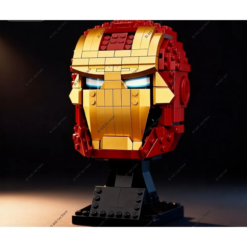 

Конструктор-модель маски Железного Воина 38 см с мелкими деталями - коллекционный предмет, украшение, подарок для мальчиков и девочек