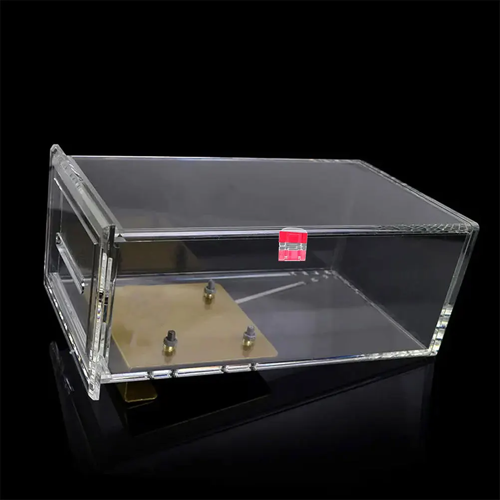 

6Pcs Clear Self-Adhesive Acrylic Cabinet Locks Transparent No-Drill Door Latch for Drawers Boxes Jewelry Security