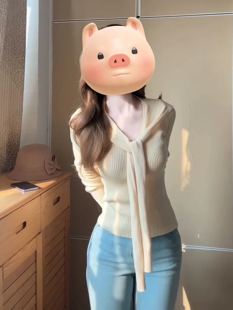 

Sweaters Jumpers Pullovers Women Knitted Tops Casual Quick-Dry Outdoors Athletic Streetwears Performance Active Warm Halloween