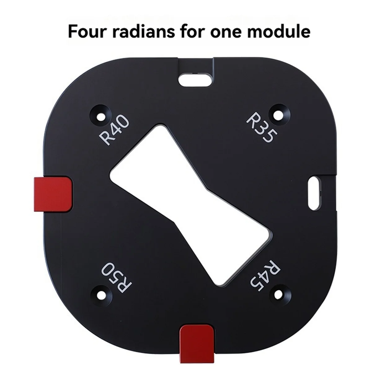 N18R Pocket Radius Jig Router Cutting Fillet Template 4-in-1 R-Angle Arc Chamfering Template Round Corner Quick Cutting Mold