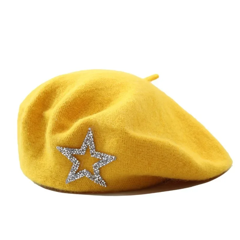قبعة على شكل نجمة خماسية بلون سادة، رائعة ودافئة، متعددة الاستخدامات وعملية