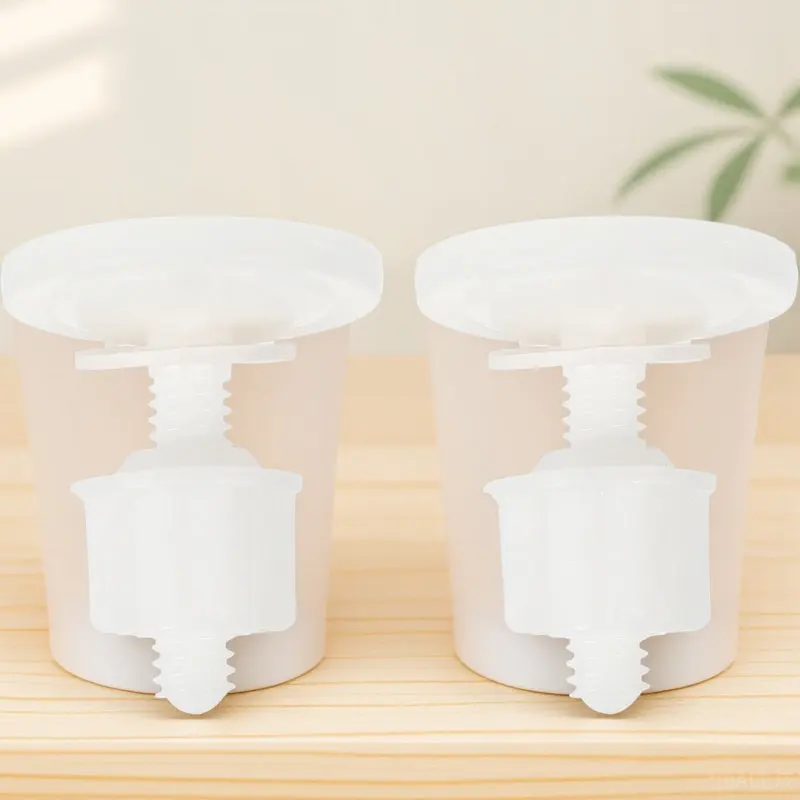

2Set Plastic Toilet Seat Bolts and Nuts Set Round Hinge Screws for Toilet Lid Fastening Replacement Installation Kit