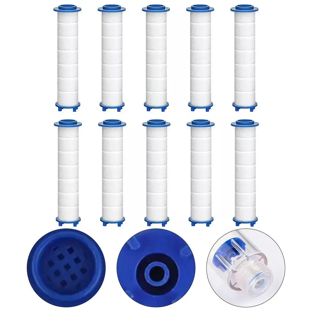 10 X Shower Head Water Filter Replacement Cartridge For Bathroom Shower Water Cleaner Tool Water Purification Cartridge 24x115mm