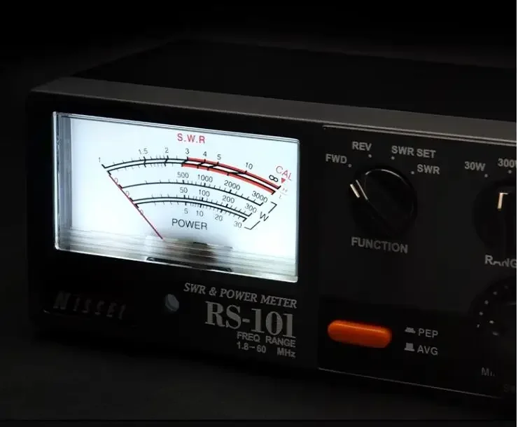 Imagem -05 - Original Swr Power Meter Led Backlight para Rádio de Ondas Curtas Nissan Rs101 18 a 60mhz 3kw hf