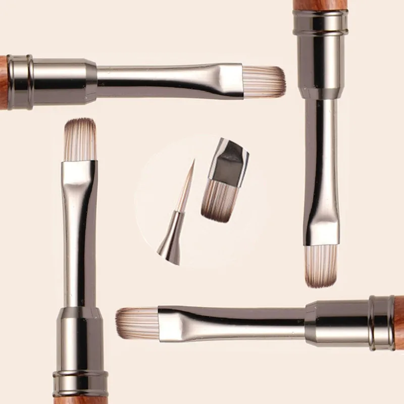 1/3 قطعة فرشاة الرسم الجل مسمار الفن ل هلام تلميح تمديد الاكريليك منشئ ملحق مسمار فُرش رسم فرشاة أظافر جل #1