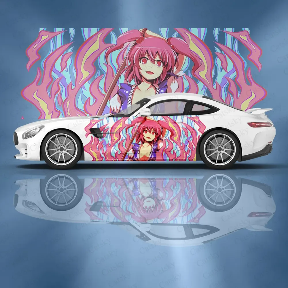 Onozuka Komachi | Touhou Car Decal Flower Vinyl Car Stickers Car Side Graphics Decals, Universal Size, Vehicle Graphics