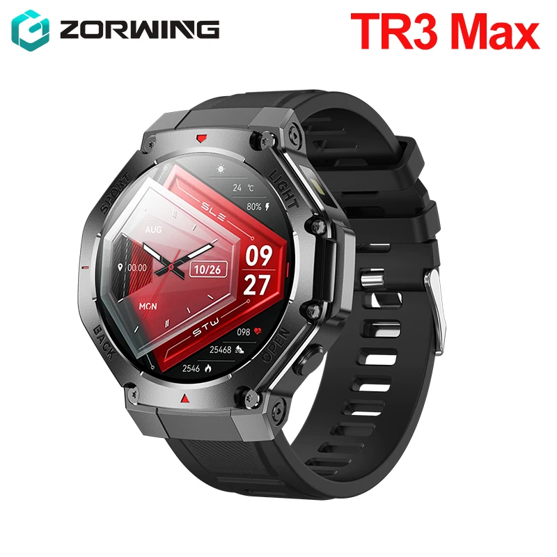 TR3 Max Smart Watch Wireless Charger 1.53 Inch NFC GPS Wireless Charging Men Smartwatch Bluetooth Call 2024