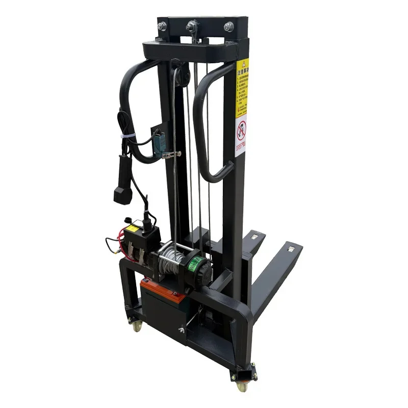 

Electric truck-mounted forklift Lalamove van Small loading and unloading artifact 200kg lithium battery liftable stacker