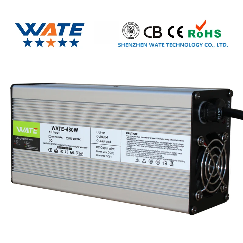 36V 10A Lithium Electric  Charger 42V, 10A ,36Volt 10S Li ion Charger With Fan intelligence Charger