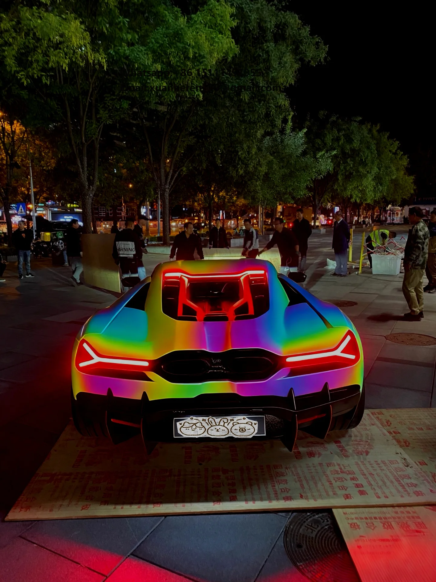 PET Iridescent Prism Car Body Wrap Vinyl Film Car Paint Protection Film PPF Color Changing Film