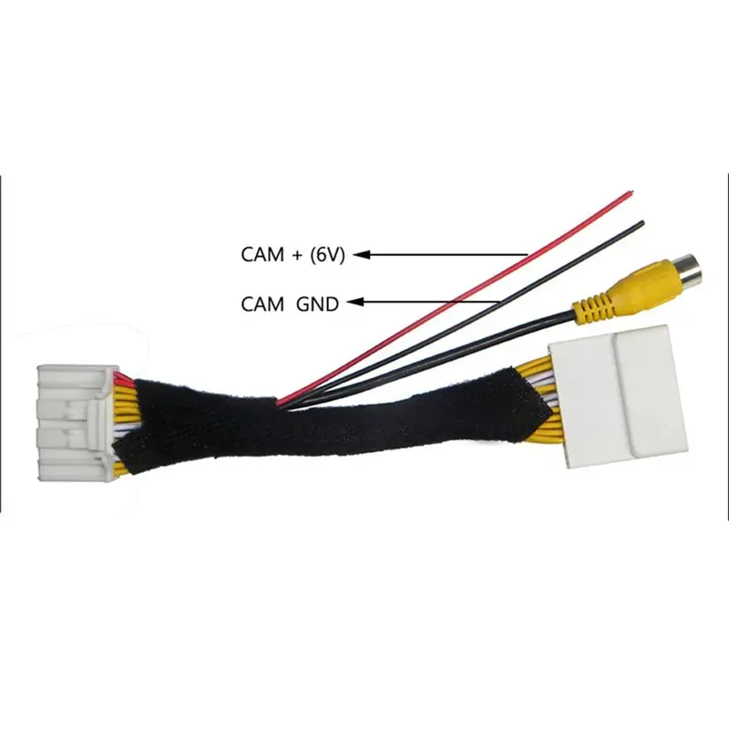 Strange 5X 28 Pin Car RCA Video Reverse Camera Convert Cable Adapter For Mazda 2 3 6 CX-5 Demio Axela Roadster MX-5 Miata