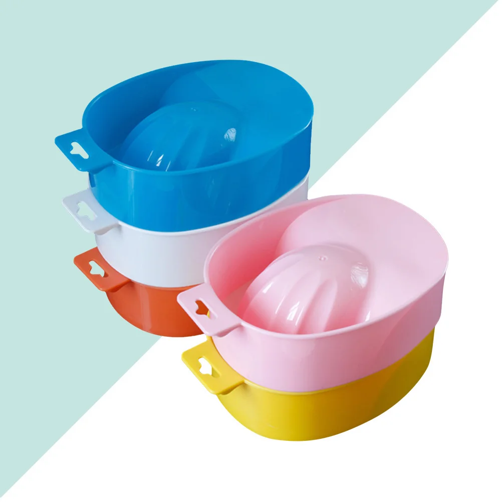 5 pezzi ciotola per ammollo per nail art cura del manicure trattamento delle mani vassoio per rimozione smalto adatto per uso domestico in salone rimozione punta acrilica