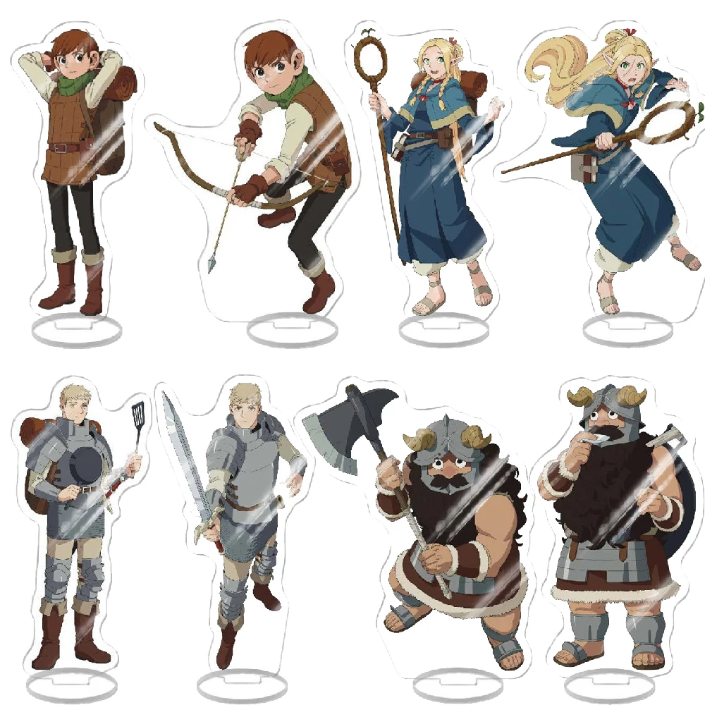 

15cm Anime Delicious in Dungeon Marcille Laios Senshi Chilchuck Falin Acrylic Stand Ornament Adornment Collection Souvenir Gifts