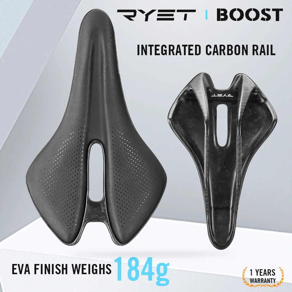 RYET كامل الكربون T1000 ثلاثية الأبعاد مطبوعة السرج وسادة دراجة اكسسوارات 250*150 مللي متر دراجة السرج ل الطريق الجبلية الحصى مقعد الدراجة