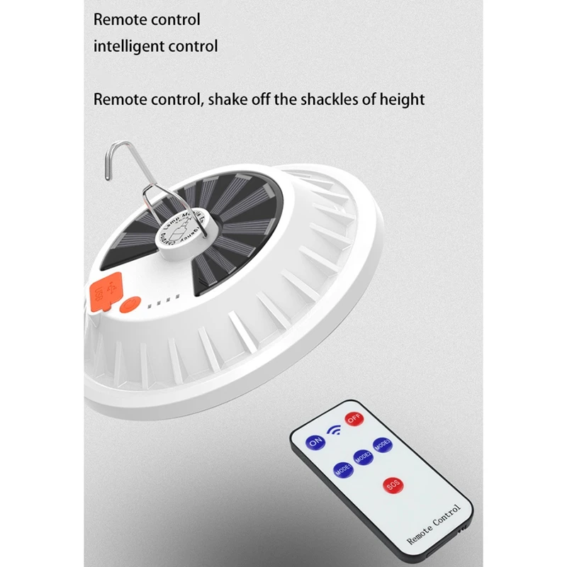 充電式LEDランプ,リモコン,ソーラー充電,120電球,ポータブル緊急常夜灯,アウトドアキャンプ