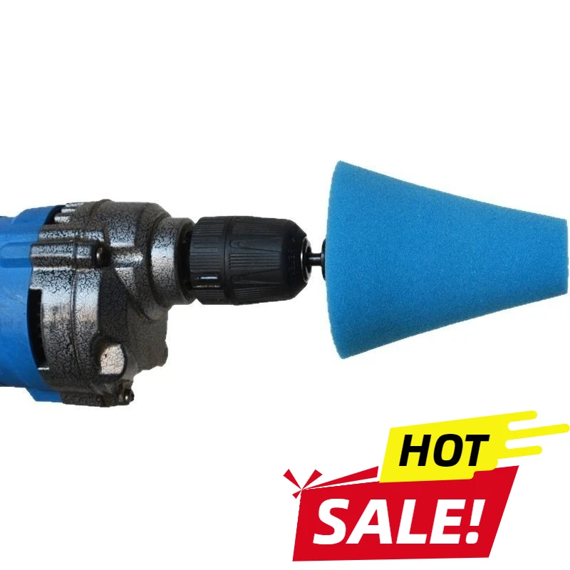 1Pc Car‘s Wheel Cone Cleaning Sponge 6mm Machine Grinding Head Gap Blind Spots Steel Ring Practical Sponge Polish Wheel Tool