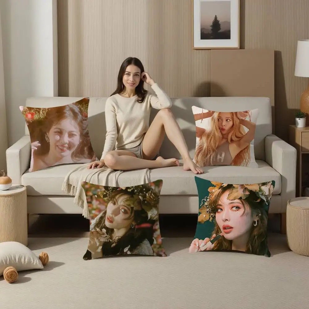 

Korean Stars H-HyunA Cushion Cover 30x50 Polyester Sofa Cushions Decorative Throw Pillows Home Decoration Pillowcover