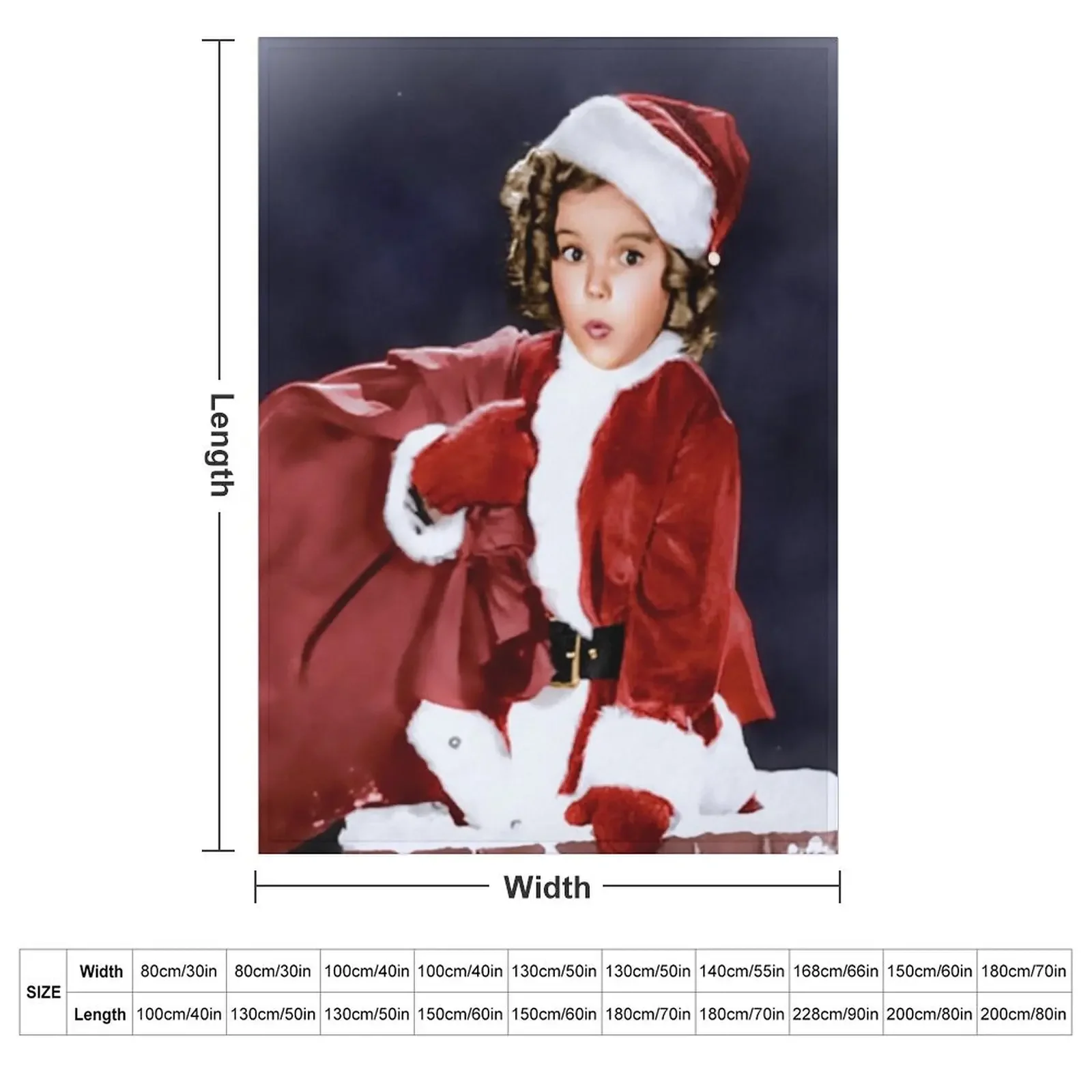 Shirley Temple Portrait at Chimney Throw Blanket For Sofa Thin Plush Luxury St Decorative Throw Blankets