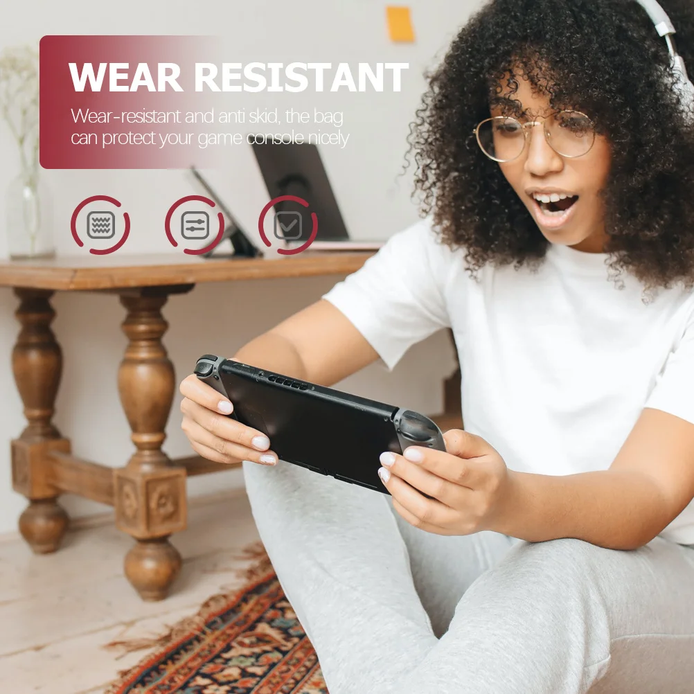 

Game Console Protective Case Carrying Bag Hard Storage 10-Slot Thickened Eva PU Material Anti-Skid Durable