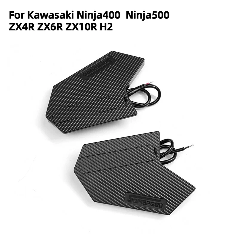 

For Kawasaki Ninja400 Ninja500 ZX4R ZX6R ZX10R H2 Motorcycle modified wing-shaped turn signal lights