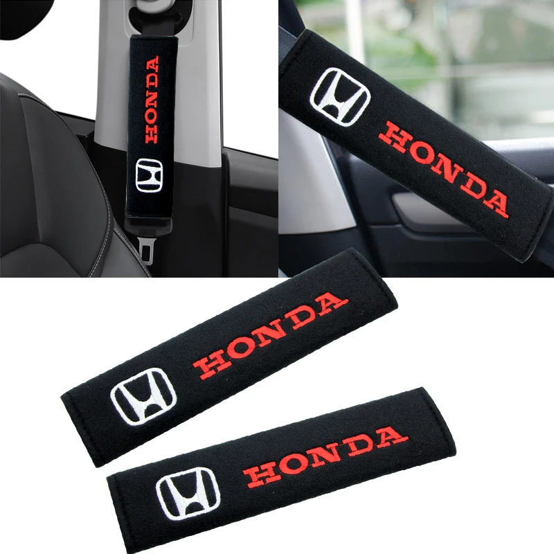 Funda de hombro para cinturón de seguridad de coche, almohadilla de felpa para cinturón de seguridad, hombro para Honda Civic Accord Crider City CRV HRV Inspire Fit Odyssey Envix