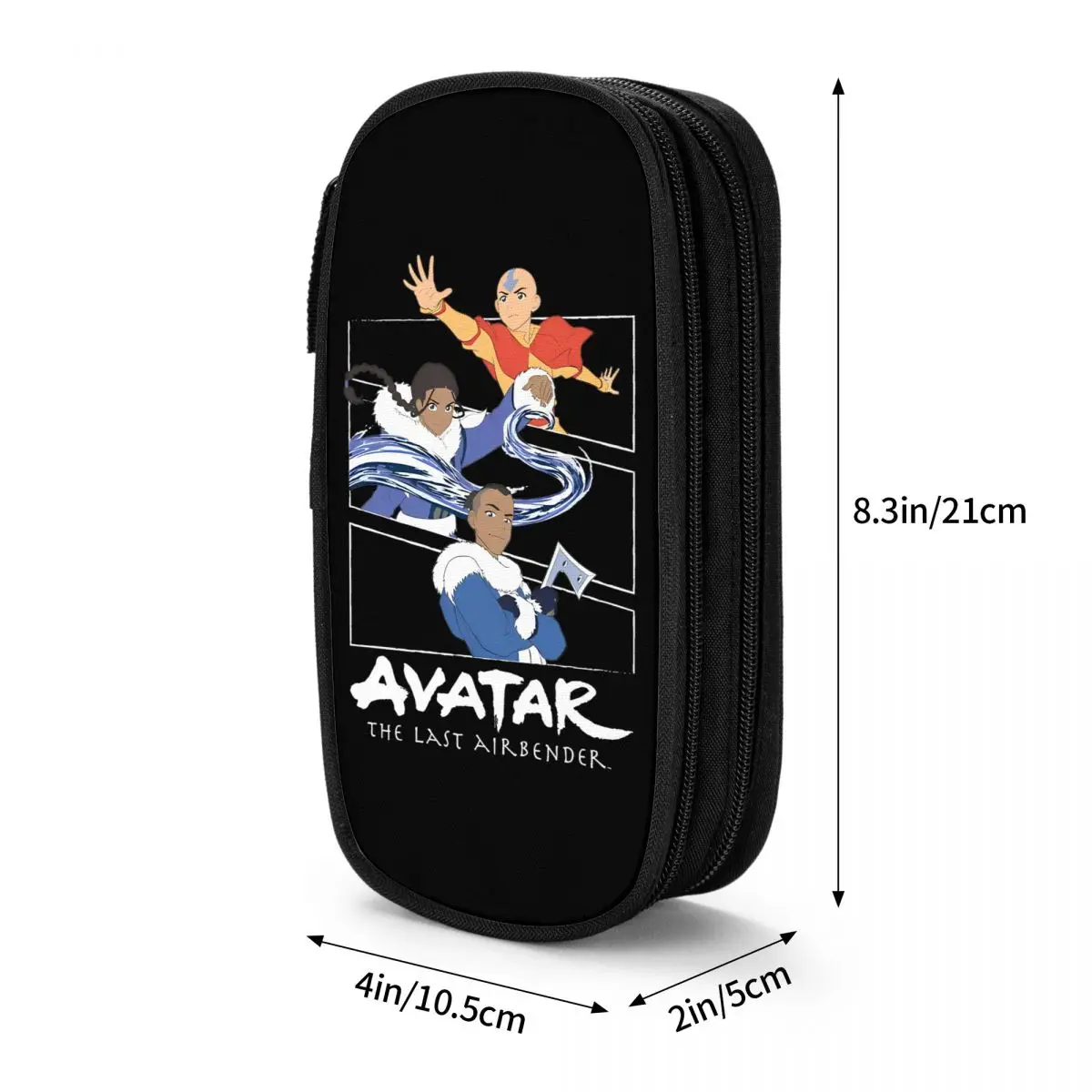 Avatar The Last Airbender Group Panels Pencil Cases New Pen Box Bag Kids Big Capacity School Supplies Zipper Pencil Pouch