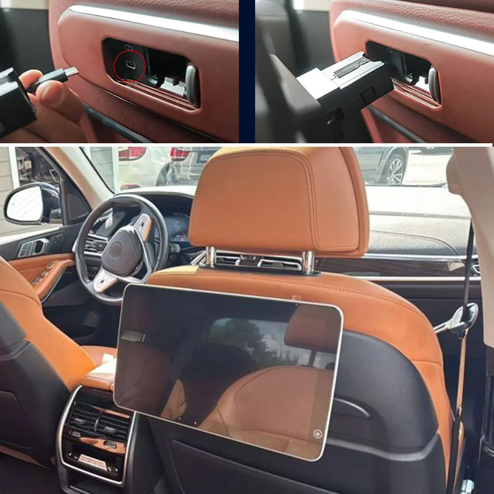 

2026 New Android Car Video Headrest TV Monitor LCD Touch Screen For BMW X3 X5 X6 X7 iX XM XB7 5 7 Series Rear Rear Entertainment