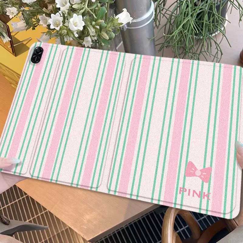 

Line bowknot cartoon cherry For Huawei MediaPad MatePad Air M6 M5 M2 T10s T5 C5e 10 11 12 X 10.8 SE Pro Cover Tablet Case